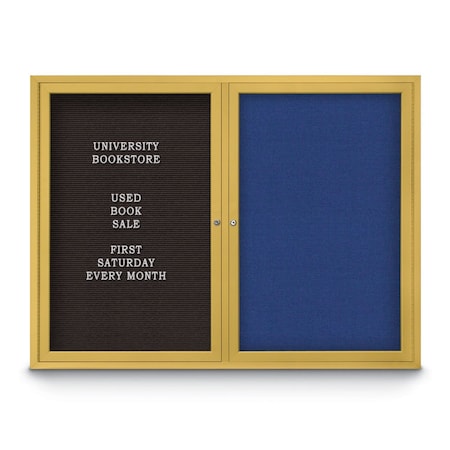United Visual Products Corkboard, Surf/Satin, 42" x 32" UV4035-SATIN-SURF